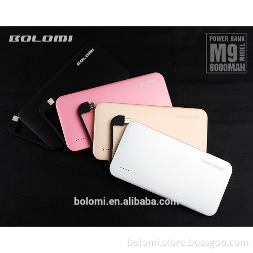 Aluminum alloy micro usb power bank/portable battery charge